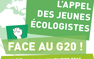 G20 : les Jeunes Écologistes appellent à une autre gouvernance mondiale !