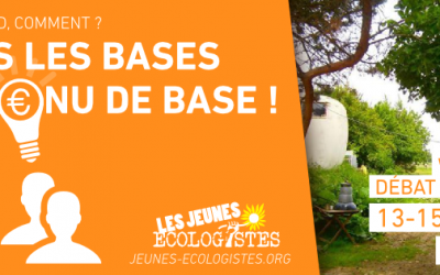 Les Jeunes Écologistes posent les bases du revenu de base !