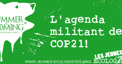 Le Calendrier des mobilisations autour de la Cop 21